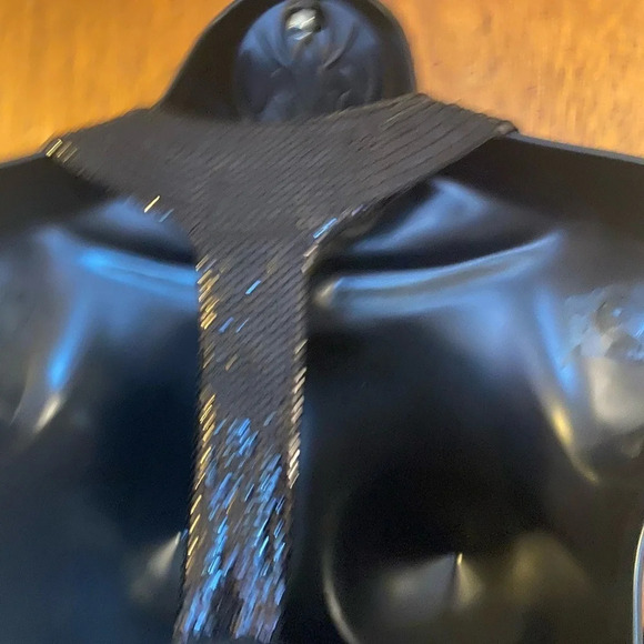 🆕 B Wear Too Black Racer Back Dress with Sequin Back - Picture 13 of 13